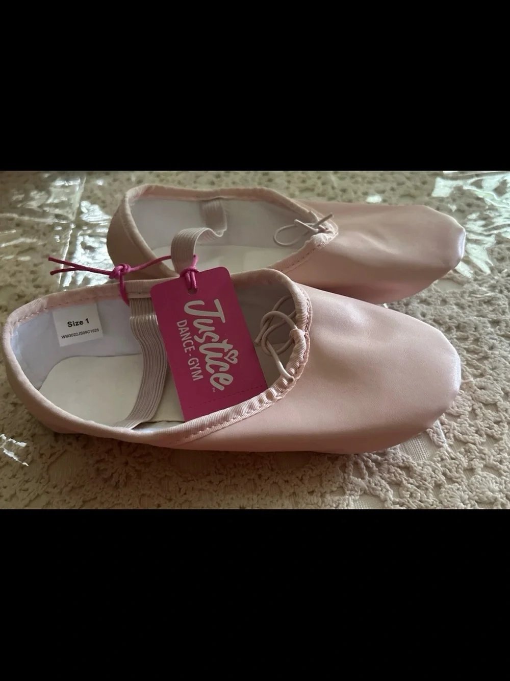 Justice Pink Ballet Slippers for Kids